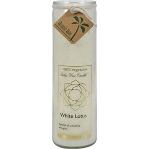 aloha bay chakra candle jar white lotus – 1 candles