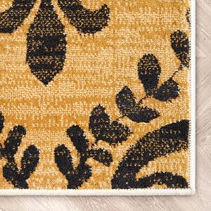 Well Woven Dulcet Damask Ivory Transitional Area Rug 5' X 7'2''