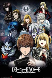 poster stop online death note – manga/anime tv show poster/print (character collage) (size 24″ x 36″)