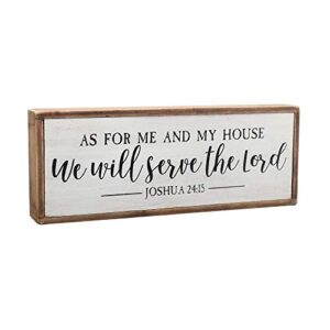 paris loft as for me and my house we will serve the lord wood rustic wall sign plaque|farmhouse home decor|christian decor|bible verse sign