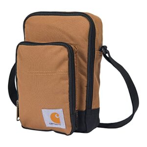 Carhartt Zip, Durable, Adjustable Crossbody Bag with Zipper Closure, Brown, One Size