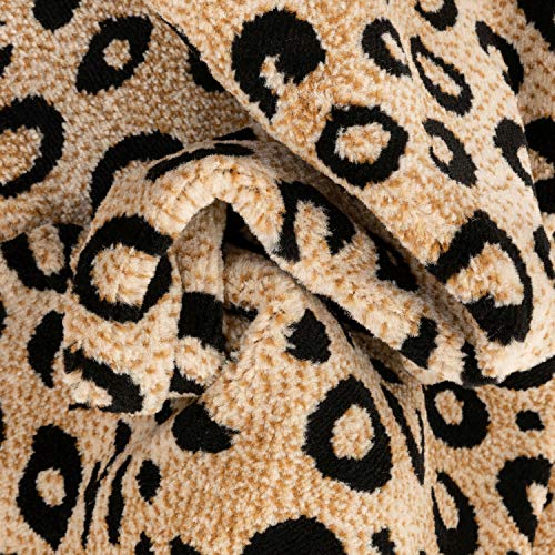 Well Woven Dulcet Leopard Black Ivory Animal Print Area Rug 2' x 7'3" Runner