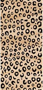 Well Woven Dulcet Leopard Black Ivory Animal Print Area Rug 2' x 7'3" Runner