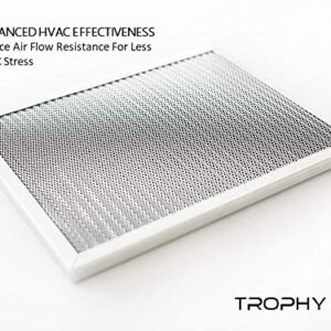 Trophy Air Washable Electrostatic HVAC Furnace Air Filter, Lasts a Lifetime, 6 Stage Permanent Air Filter, Healthier Home or Office, Made in The USA - Increases Airflow (16x25x1)