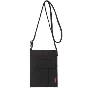 aocina small crossbody bags for women small canvas purses for teen girls lightweight mini purse bag(a-black)