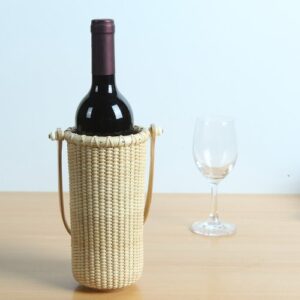 Teng Tian Basket Wine Racks Wine Basketsgift Boxes of Red Wine, Woven Rattan, China Traditional Handicrafts, Casual Stylenatural Environmental Protection