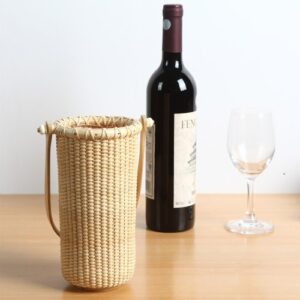 Teng Tian Basket Wine Racks Wine Basketsgift Boxes of Red Wine, Woven Rattan, China Traditional Handicrafts, Casual Stylenatural Environmental Protection