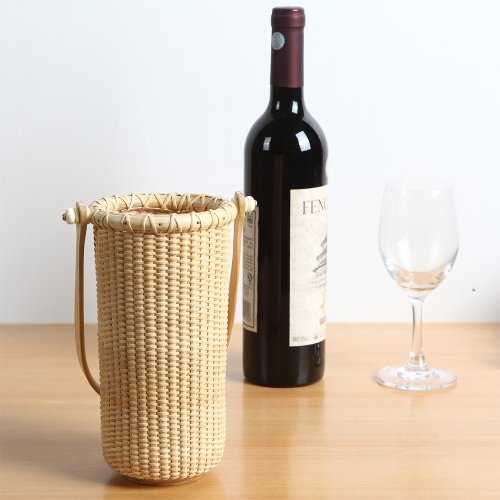 Teng Tian Basket Wine Racks Wine Basketsgift Boxes of Red Wine, Woven Rattan, China Traditional Handicrafts, Casual Stylenatural Environmental Protection