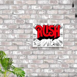 Desperate Enterprises Rush - 1974 Cover Tin Sign - Nostalgic Vintage Metal Wall Decor - Made in USA - 16" W x 12.5" H