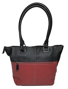 tignanello perfect pockets medium tote, rouge/black