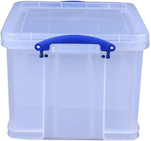 Really Useful Storage Box 35 Litre Clear with 2 x Large Dividers