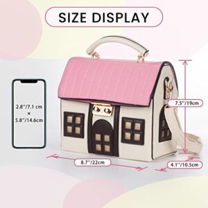 Cute Bag Unique Novelty Purse for Women Shoulder purse Messenger CrossBody Bag PU Leather Mini Handbag for Ladies Girls