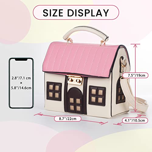 Cute Bag Unique Novelty Purse for Women Shoulder purse Messenger CrossBody Bag PU Leather Mini Handbag for Ladies Girls