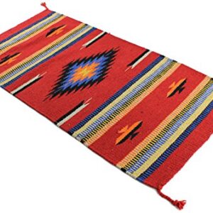 Onyx Arrow Southwest Décor Area Rug, 32 x 64 Inches, Center Diamond Red/Orange