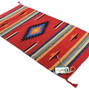 Onyx Arrow Southwest Décor Area Rug, 32 x 64 Inches, Center Diamond Red/Orange