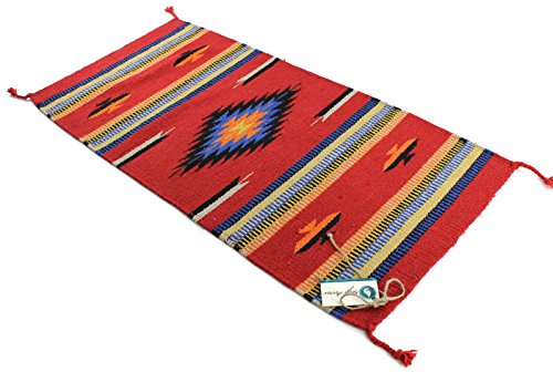 Onyx Arrow Southwest Décor Area Rug, 32 x 64 Inches, Center Diamond Red/Orange