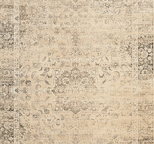 SAFAVIEH Vintage Collection 10' x 14' Warm Beige VTG113 Oriental Medallion Distressed Premium Viscose Area Rug