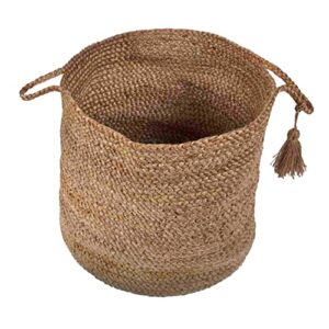 ox bay handmade braided jute basket