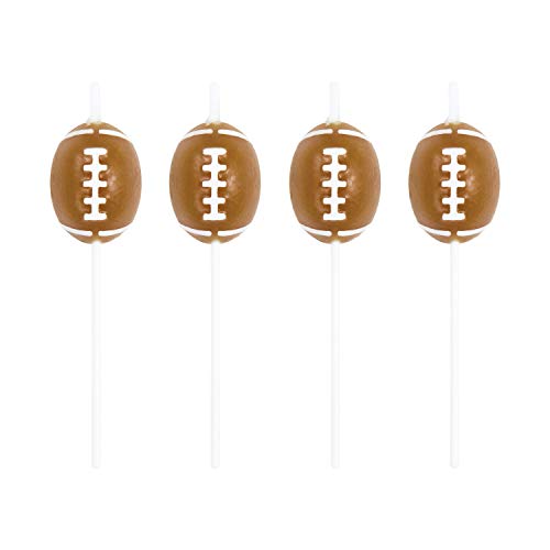 Creative Converting 4 Count Sports Fanatic Football Shaped Pick Candles