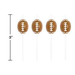 Creative Converting 4 Count Sports Fanatic Football Shaped Pick Candles