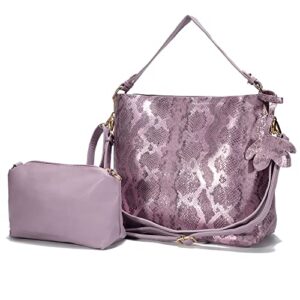 purses and handbags for women glitter patent leather satchel handbags-purple