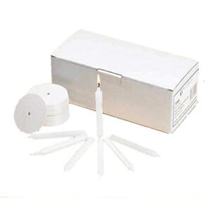 candlelight service kit with wax candles and drip protectors, box of 120