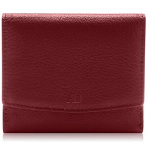 access denied real leather small wallets for women – compact ladies credit card holder with coin purse rfid holiday gifts for her