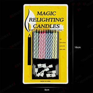 20pcs Funny Magic Trick Relighting Candle Birthday Cake Decors Party Joke Xmas Gift