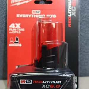 Milwaukee 48-11-2460 M12 REDLITHIUM XC6.0 Extended Capacity Battery Pack