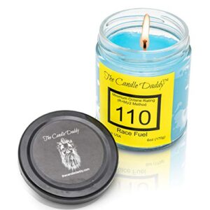 Race Fuel High Octane Gasoline Candle- 6 oz- up to 40 Hour Burn- Hand Poured in Indiana