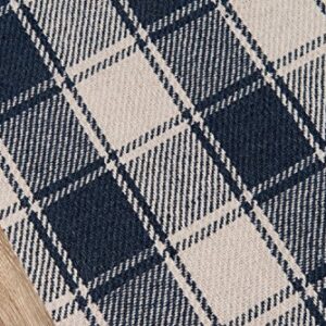 Erin Gates by Momeni Marlborough Charles Navy Hand Woven Wool Area Rug 8' X 10'