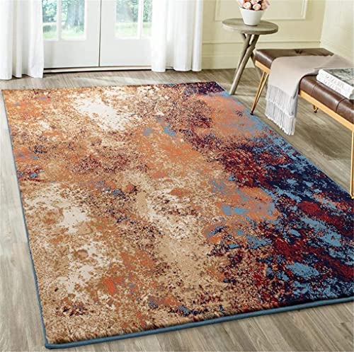 LUXE WEAVERS – Howell Collection – Modern Splatter Blue 5 x 7 Abstract Area Rug