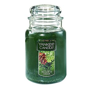 yankee candle balsam & cedar large jar candle,fresh scent