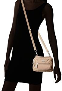 Baggallini womens Triple Zip Bagg Convertible Cross Body, Beach, One Size US