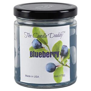 the candle daddy richly scented candles – 6oz aromatherapy jar candle (blueberry) made in usa