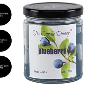 The Candle Daddy Richly Scented Candles - 6oz Aromatherapy Jar Candle (Blueberry) Made in USA