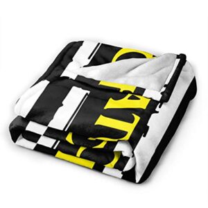 911 Dispatcher Thin Gold Line Warm Ultra Soft Micro Fleece Couch Travel Chair Throw Blanket for Women Men Gift