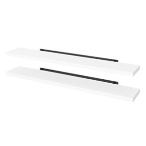 Bestar Universel 12W Set of 72W x 12D Floating Shelves in White