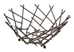 american metalcraft fru11 baskets, length x 8.125 width, copper