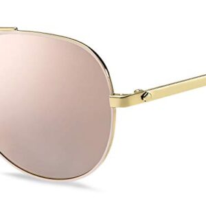 Kate Spade New York Women's Avaline 2 Aviator Sunglasses, Gold HAVN, 58 mm