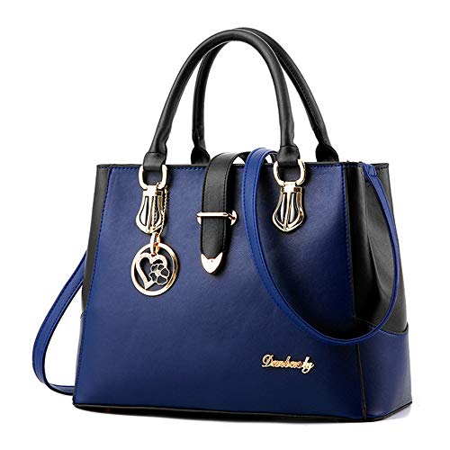 Segater® Women Handbags Work Shoulder Bag Ladies Tote PU Leather Hobo Satchel with Heart Pendant