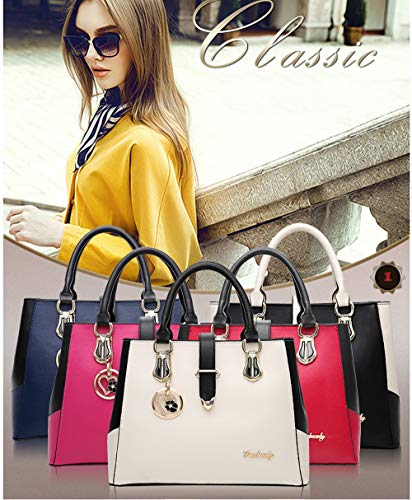 Segater® Women Handbags Work Shoulder Bag Ladies Tote PU Leather Hobo Satchel with Heart Pendant