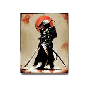 ifine art samurai warrior wall art framed oil paintings printed on canvas for home decorations home decor pictures modern artwork hanging for living room bedroom ready to hang