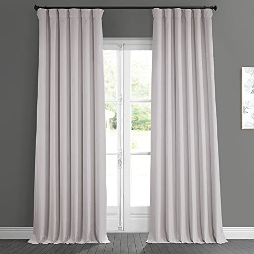 HPD Half Price Drapes BOCH-LN185-P Faux Linen Room Darkening Curtains for Bedroom (1 Panel), 50 X 120, Birch