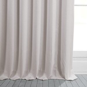 HPD Half Price Drapes BOCH-LN185-P Faux Linen Room Darkening Curtains for Bedroom (1 Panel), 50 X 120, Birch