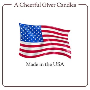 A Cheerful Giver - Crisp Cotton Papa Scented Glass Jar Candle (34oz) with Lid & True to Life Fragrance Made in USA