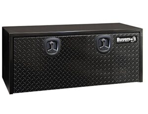 buyers products 1702510 black steel underbody truck box with aluminum door, 18 x 18 x 48 inch