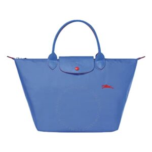 longchamp women’s le pliage club small top handle tote bag handbag myosotis blue