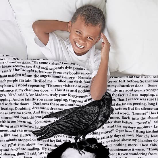 CafePress The Raven by Edgar Allan Poe Throw Blanket Super Soft Fleece Plush Throw Blanket, 60"x50"