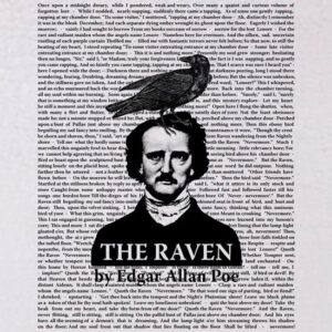 CafePress The Raven by Edgar Allan Poe Throw Blanket Super Soft Fleece Plush Throw Blanket, 60"x50"